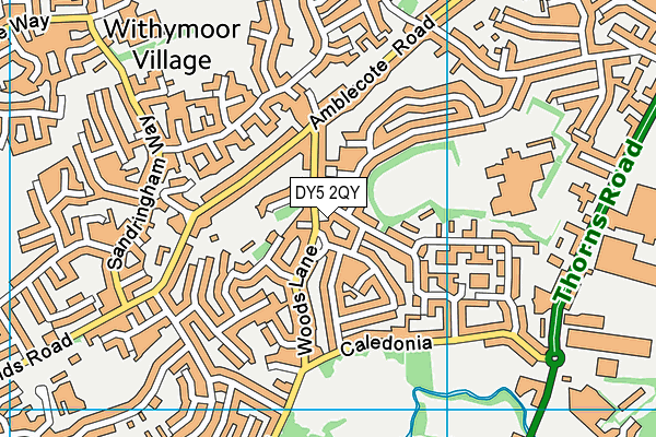 DY5 2QY map - OS VectorMap District (Ordnance Survey)