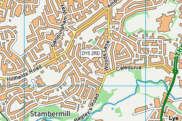 DY5 2RD map - OS VectorMap District (Ordnance Survey)