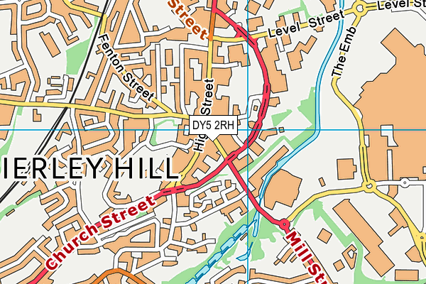 DY5 2RH map - OS VectorMap District (Ordnance Survey)