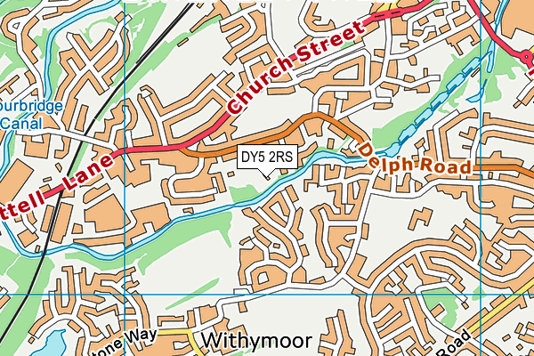 DY5 2RS map - OS VectorMap District (Ordnance Survey)