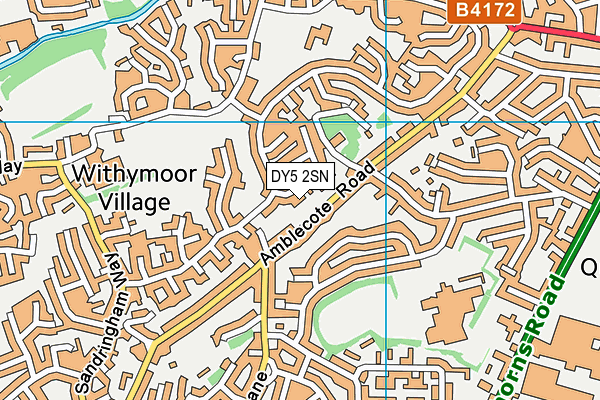 DY5 2SN map - OS VectorMap District (Ordnance Survey)