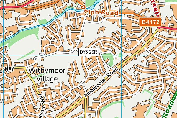 DY5 2SR map - OS VectorMap District (Ordnance Survey)