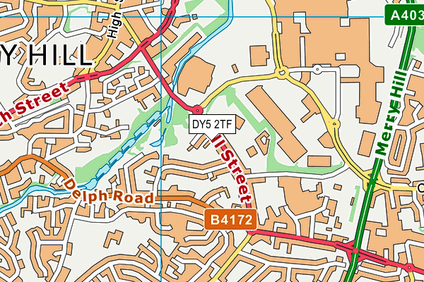DY5 2TF map - OS VectorMap District (Ordnance Survey)