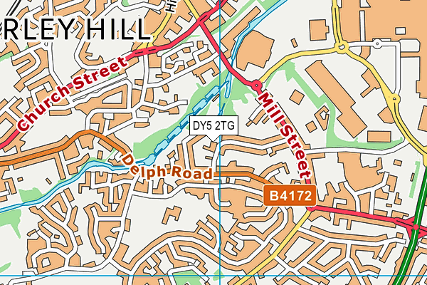DY5 2TG map - OS VectorMap District (Ordnance Survey)