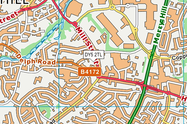 DY5 2TL map - OS VectorMap District (Ordnance Survey)