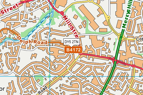 DY5 2TN map - OS VectorMap District (Ordnance Survey)