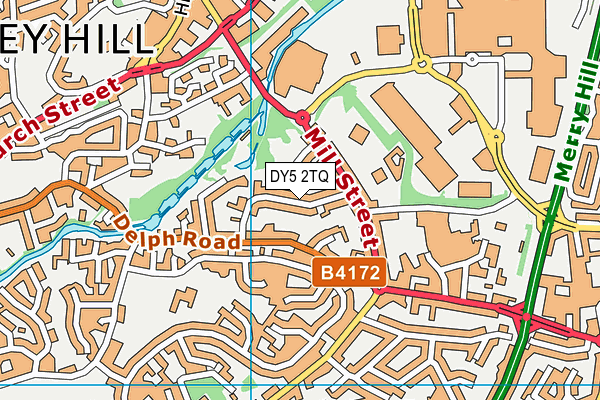 DY5 2TQ map - OS VectorMap District (Ordnance Survey)