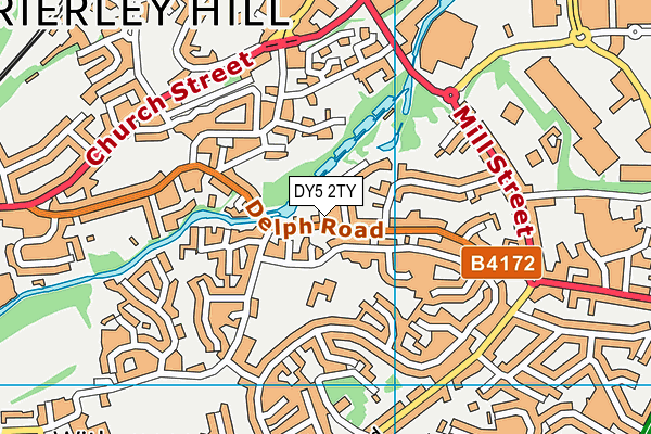 DY5 2TY map - OS VectorMap District (Ordnance Survey)