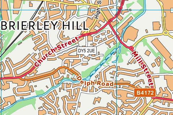 DY5 2UE map - OS VectorMap District (Ordnance Survey)