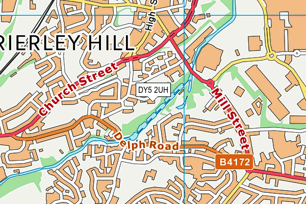 DY5 2UH map - OS VectorMap District (Ordnance Survey)