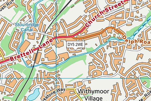 DY5 2WE map - OS VectorMap District (Ordnance Survey)