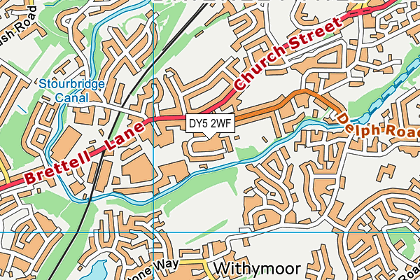 DY5 2WF map - OS VectorMap District (Ordnance Survey)