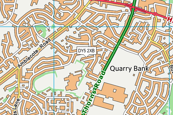 DY5 2XB map - OS VectorMap District (Ordnance Survey)