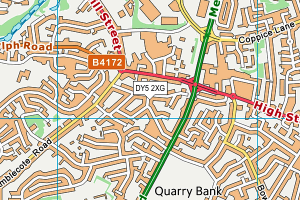 DY5 2XG map - OS VectorMap District (Ordnance Survey)