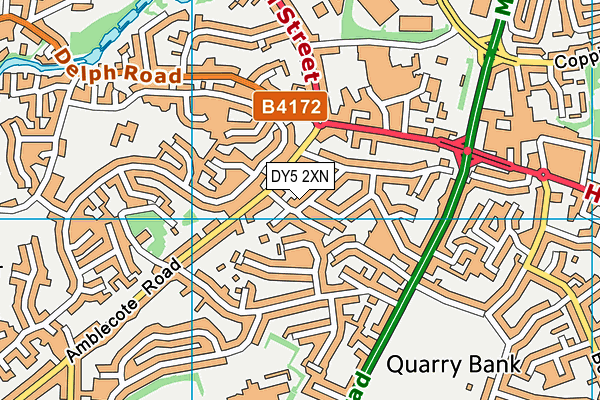 DY5 2XN map - OS VectorMap District (Ordnance Survey)