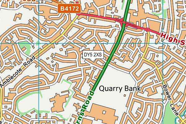 DY5 2XS map - OS VectorMap District (Ordnance Survey)