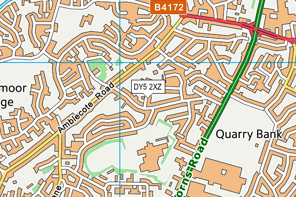 DY5 2XZ map - OS VectorMap District (Ordnance Survey)