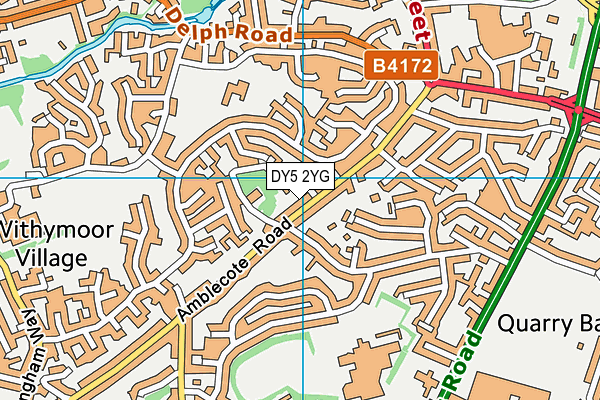 DY5 2YG map - OS VectorMap District (Ordnance Survey)