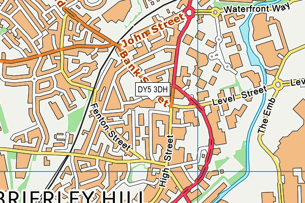 DY5 3DH map - OS VectorMap District (Ordnance Survey)