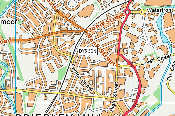 DY5 3DN map - OS VectorMap District (Ordnance Survey)