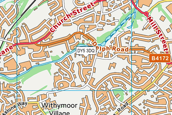 DY5 3DQ map - OS VectorMap District (Ordnance Survey)