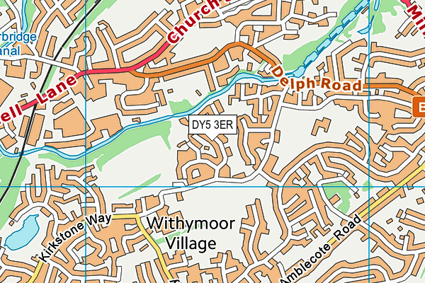 DY5 3ER map - OS VectorMap District (Ordnance Survey)