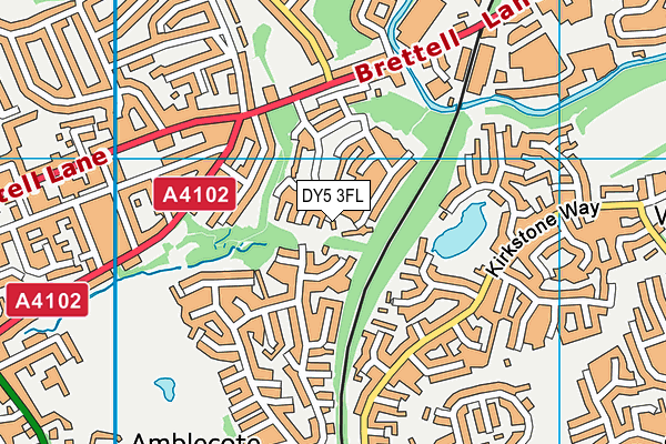 DY5 3FL map - OS VectorMap District (Ordnance Survey)