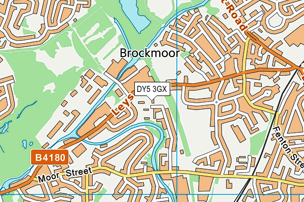 DY5 3GX map - OS VectorMap District (Ordnance Survey)