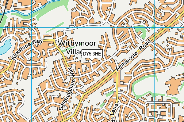 DY5 3HE map - OS VectorMap District (Ordnance Survey)