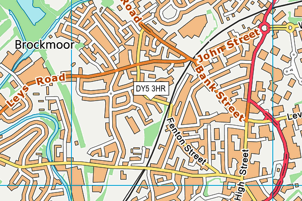 DY5 3HR map - OS VectorMap District (Ordnance Survey)