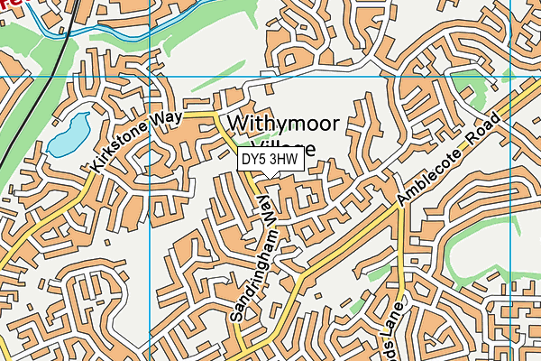 DY5 3HW map - OS VectorMap District (Ordnance Survey)