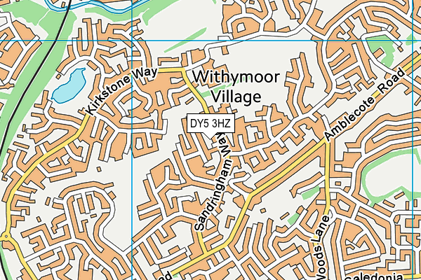 DY5 3HZ map - OS VectorMap District (Ordnance Survey)