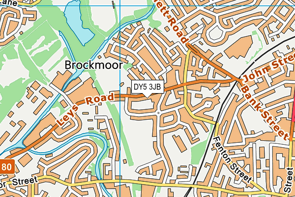 DY5 3JB map - OS VectorMap District (Ordnance Survey)