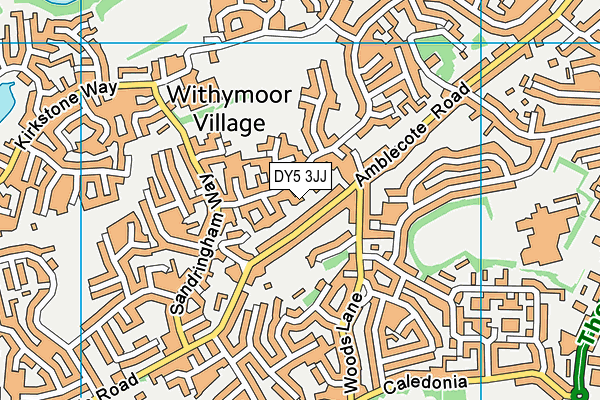 DY5 3JJ map - OS VectorMap District (Ordnance Survey)
