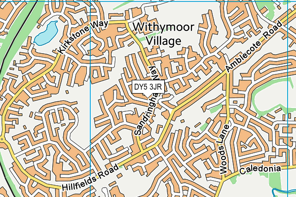 DY5 3JR map - OS VectorMap District (Ordnance Survey)