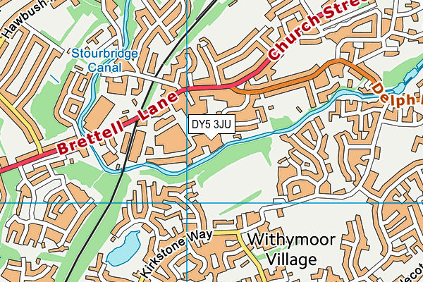 DY5 3JU map - OS VectorMap District (Ordnance Survey)