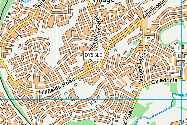 DY5 3LE map - OS VectorMap District (Ordnance Survey)