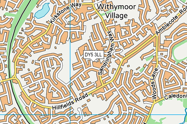 DY5 3LL map - OS VectorMap District (Ordnance Survey)