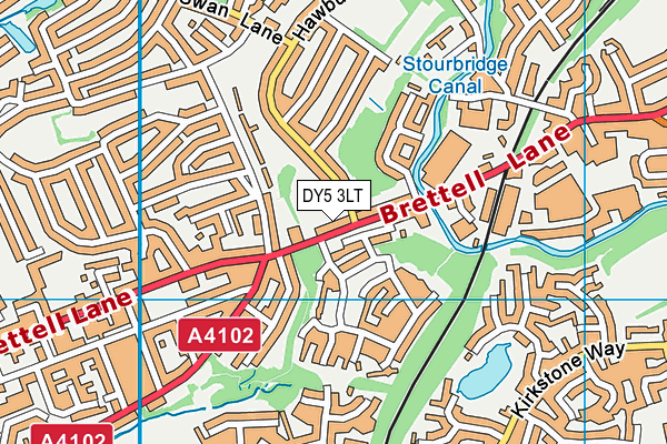 DY5 3LT map - OS VectorMap District (Ordnance Survey)