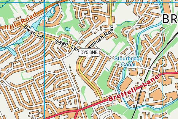 DY5 3NB map - OS VectorMap District (Ordnance Survey)