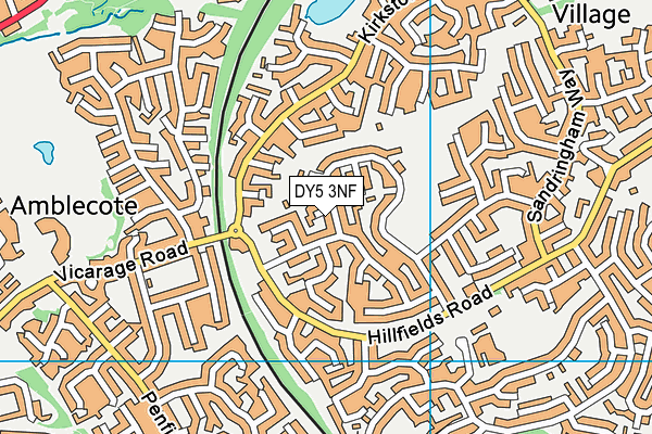 DY5 3NF map - OS VectorMap District (Ordnance Survey)