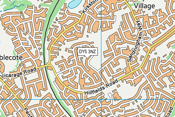 DY5 3NZ map - OS VectorMap District (Ordnance Survey)