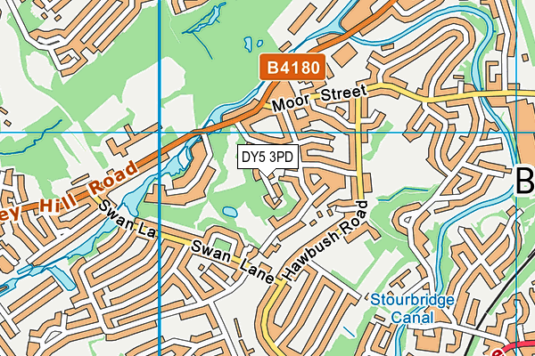 DY5 3PD map - OS VectorMap District (Ordnance Survey)