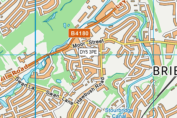 DY5 3PE map - OS VectorMap District (Ordnance Survey)
