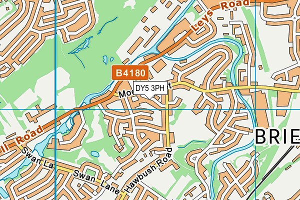DY5 3PH map - OS VectorMap District (Ordnance Survey)
