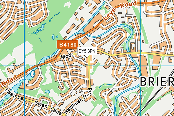 DY5 3PN map - OS VectorMap District (Ordnance Survey)
