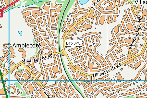 DY5 3PQ map - OS VectorMap District (Ordnance Survey)