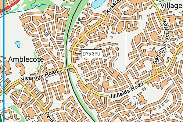 DY5 3PU map - OS VectorMap District (Ordnance Survey)