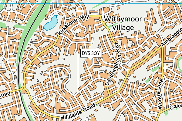 DY5 3QY map - OS VectorMap District (Ordnance Survey)