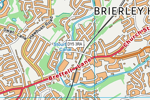 DY5 3RA map - OS VectorMap District (Ordnance Survey)